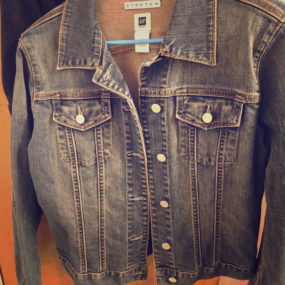 Gap Stretch denim jacket Size Large
